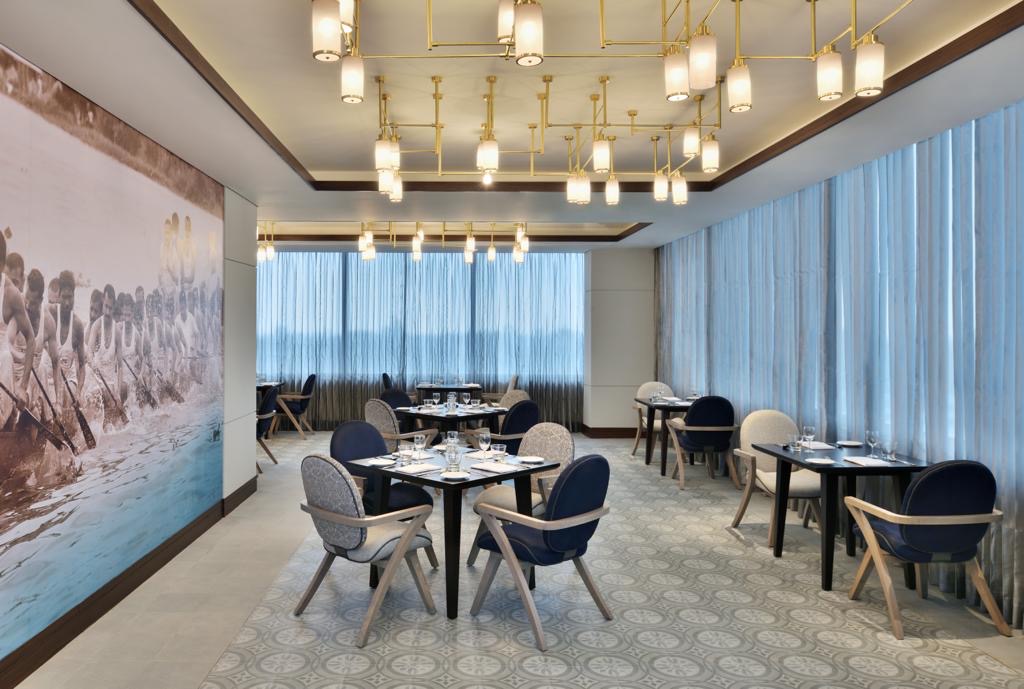 large dining area for events designed by space and luxe